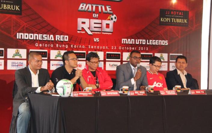 Indonesia RED vs Manchester United Legends press conference at The Cone, FX Sudirman, Friday (6/9)